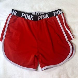 Pink active gym shorts Red Athletic Sz M/L